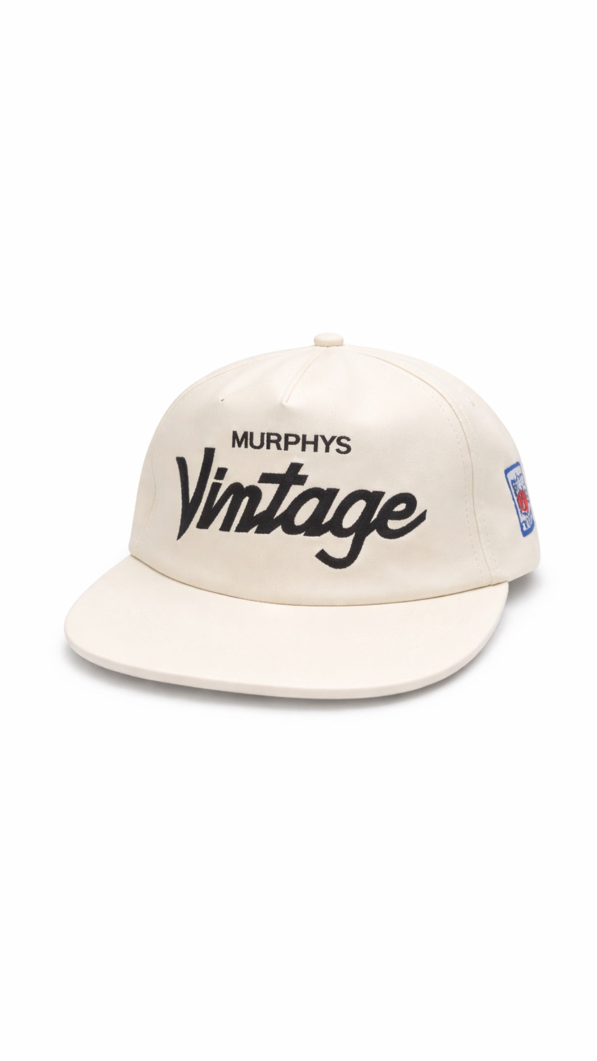 Premium leather script strap back