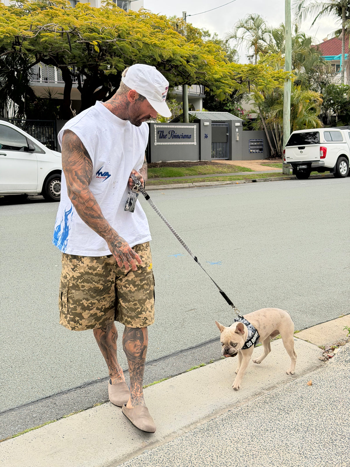 Camo cargo shorts