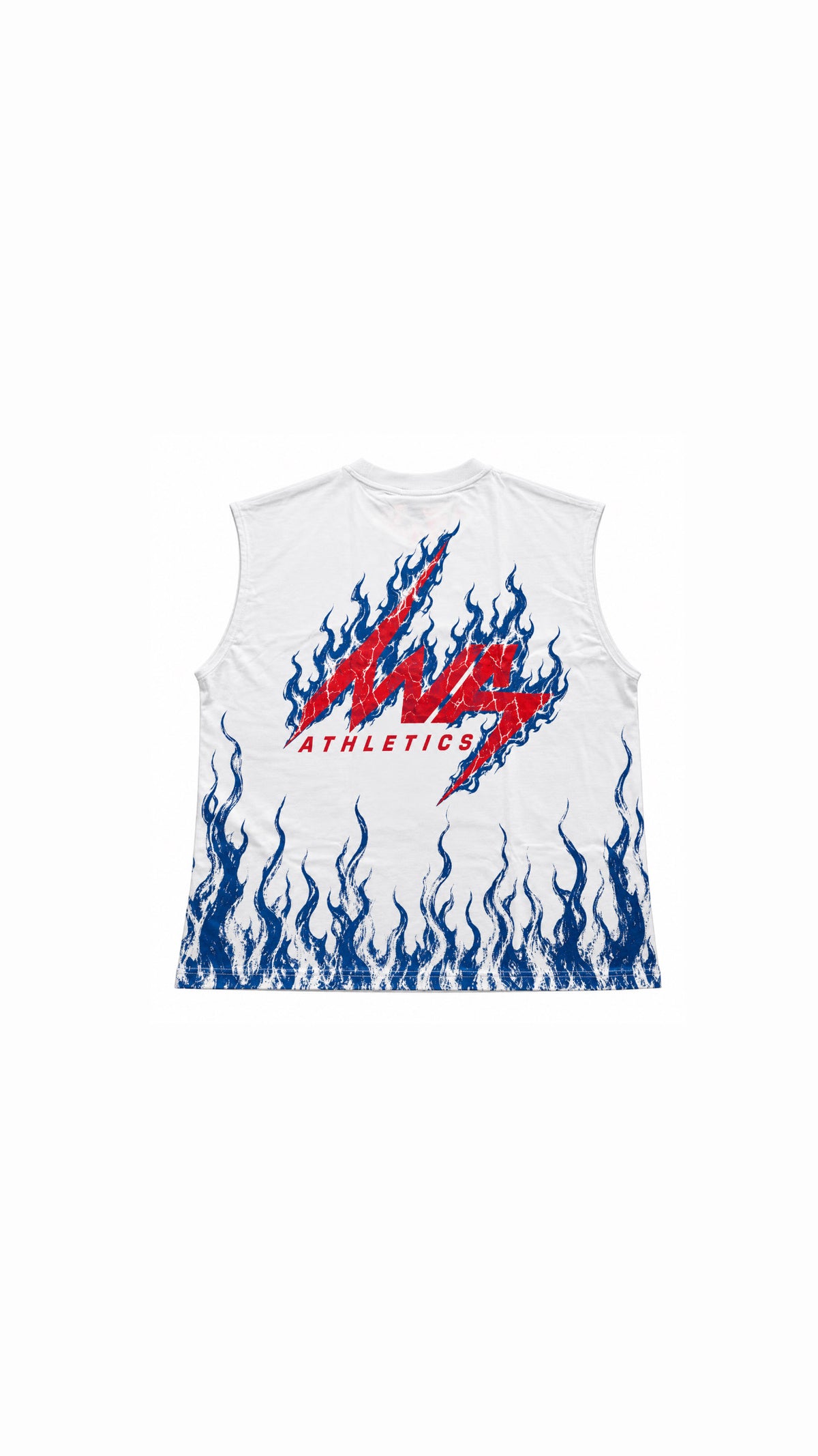 Flames cut off tank