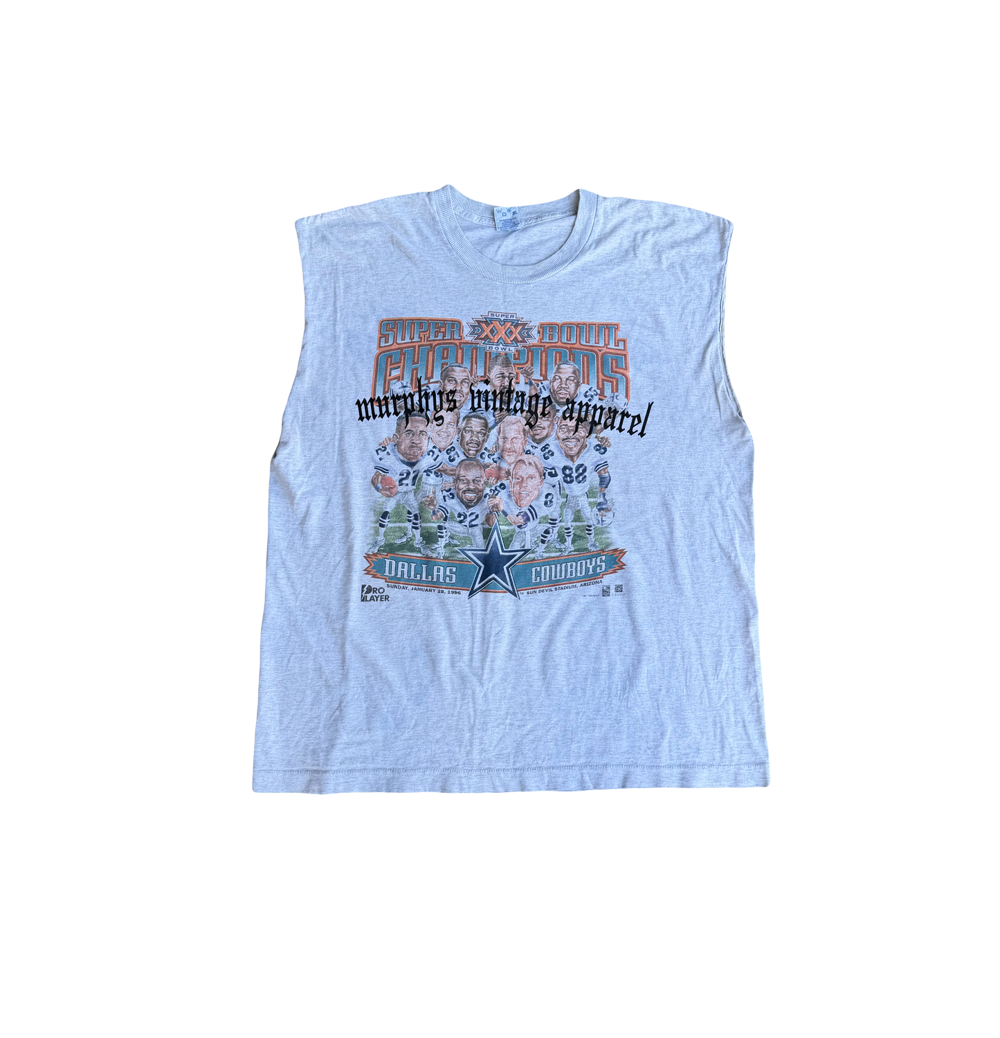 90s Dallas cowboys cut off tank xl