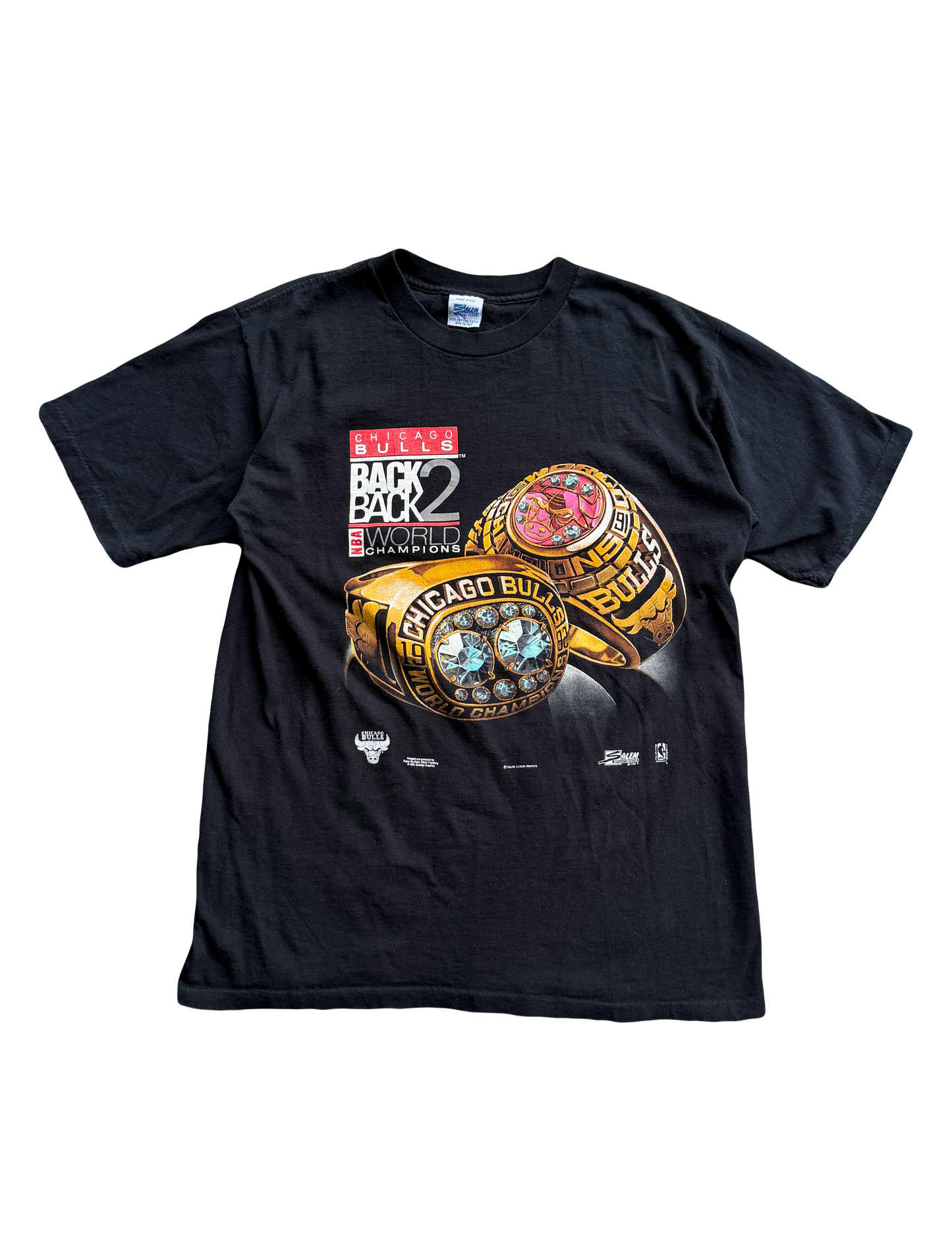 1992 bulls champion tee large