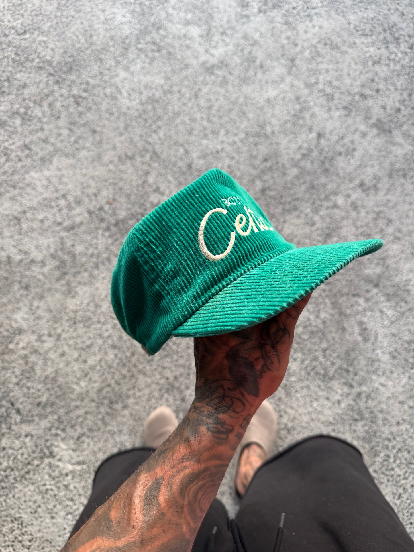 90s Celtics cord by sports specialities