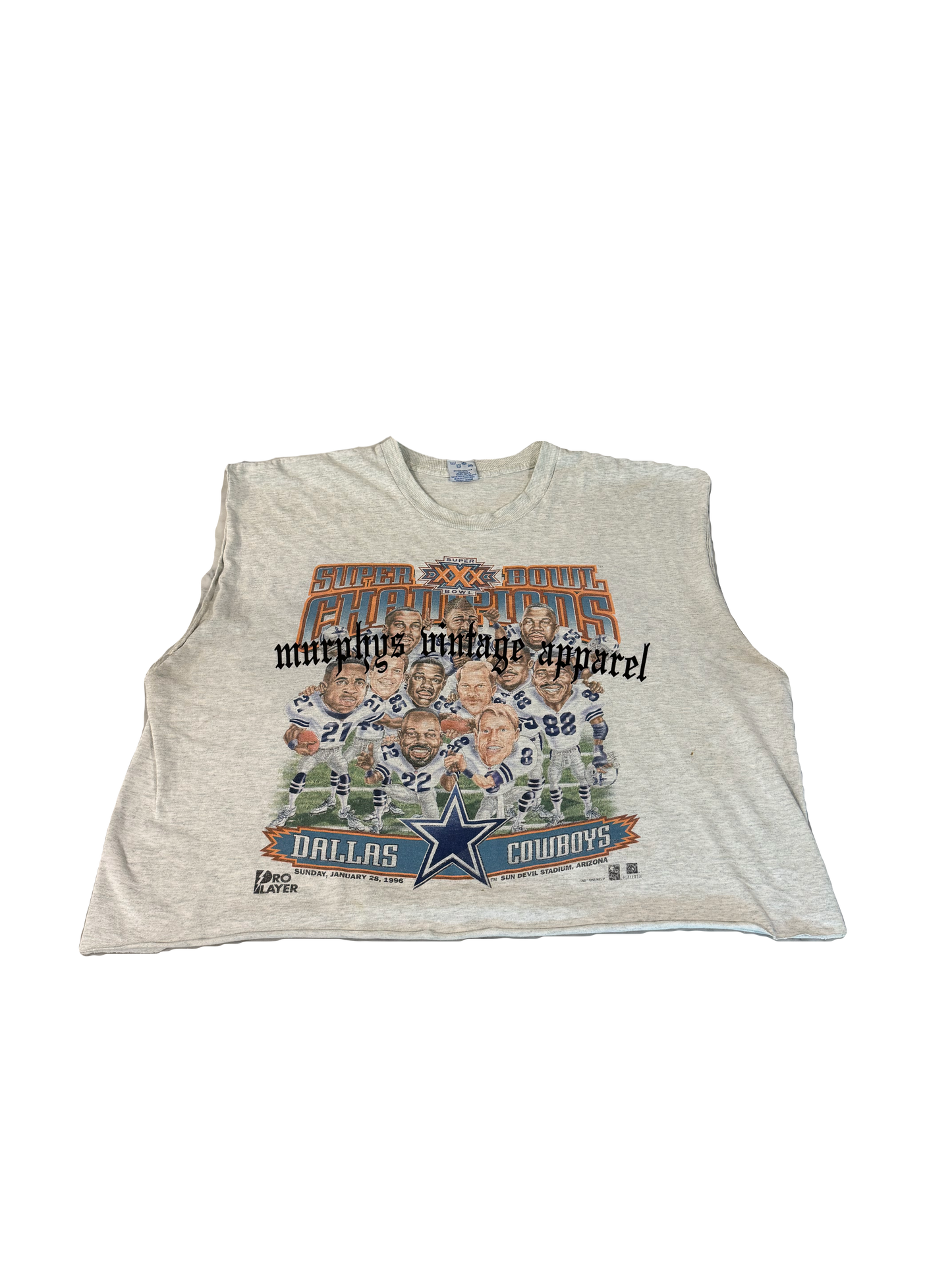 1996 Dallas cowboys custom cropped tank xl