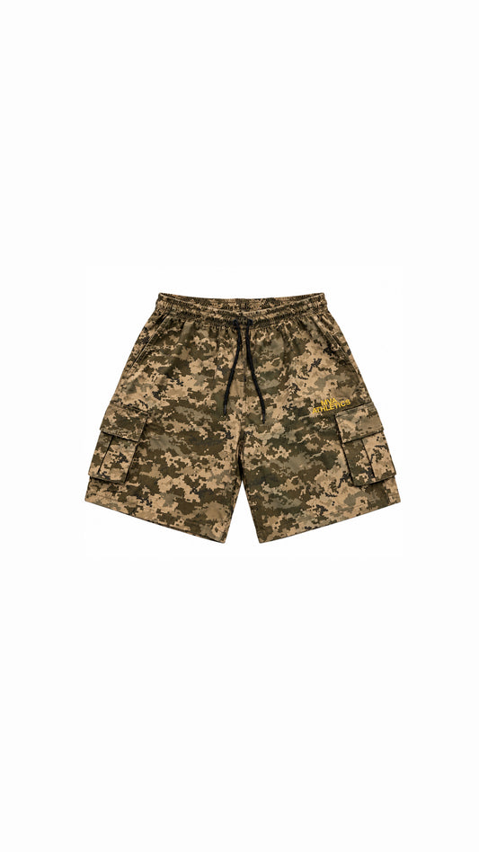 Camo cargo shorts