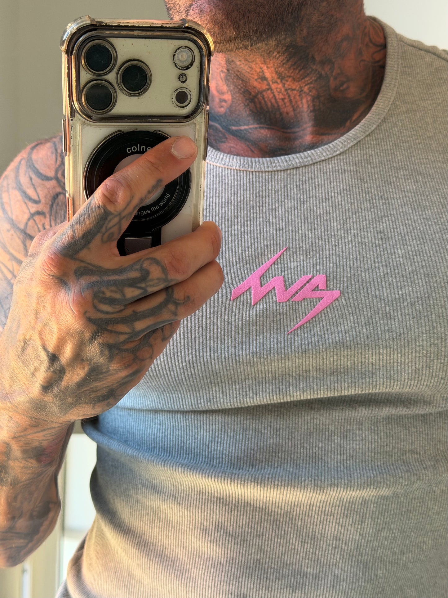 Mva athletics fitted ribbed tank