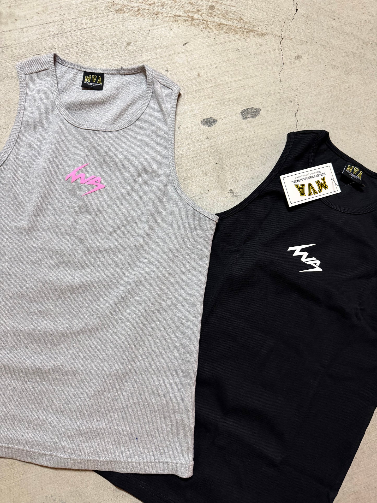 Mva athletics fitted ribbed tank