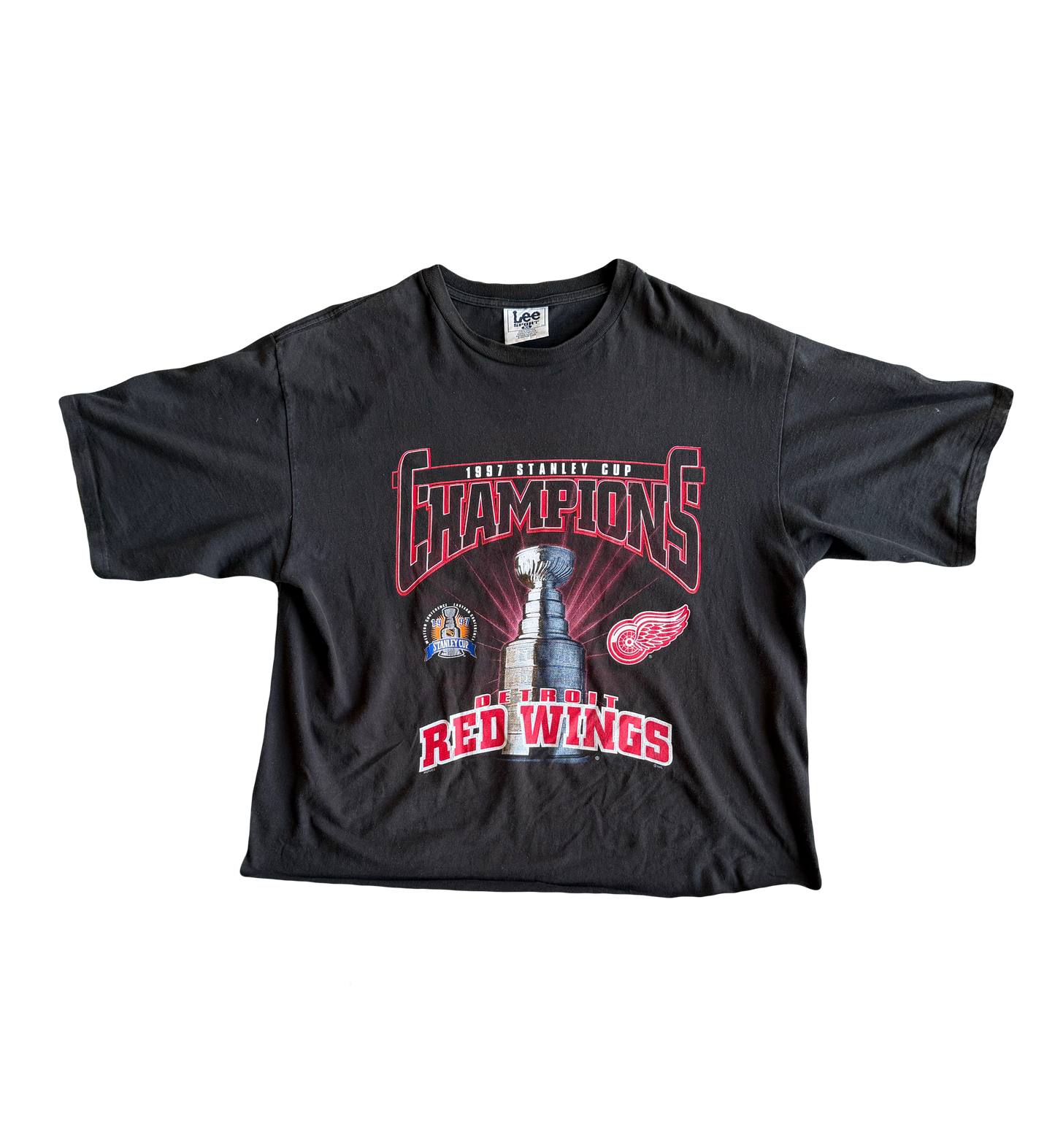 1997 redwings champions cropped tee xl