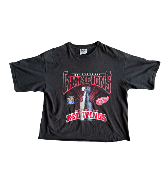 1997 redwings champions cropped tee xl