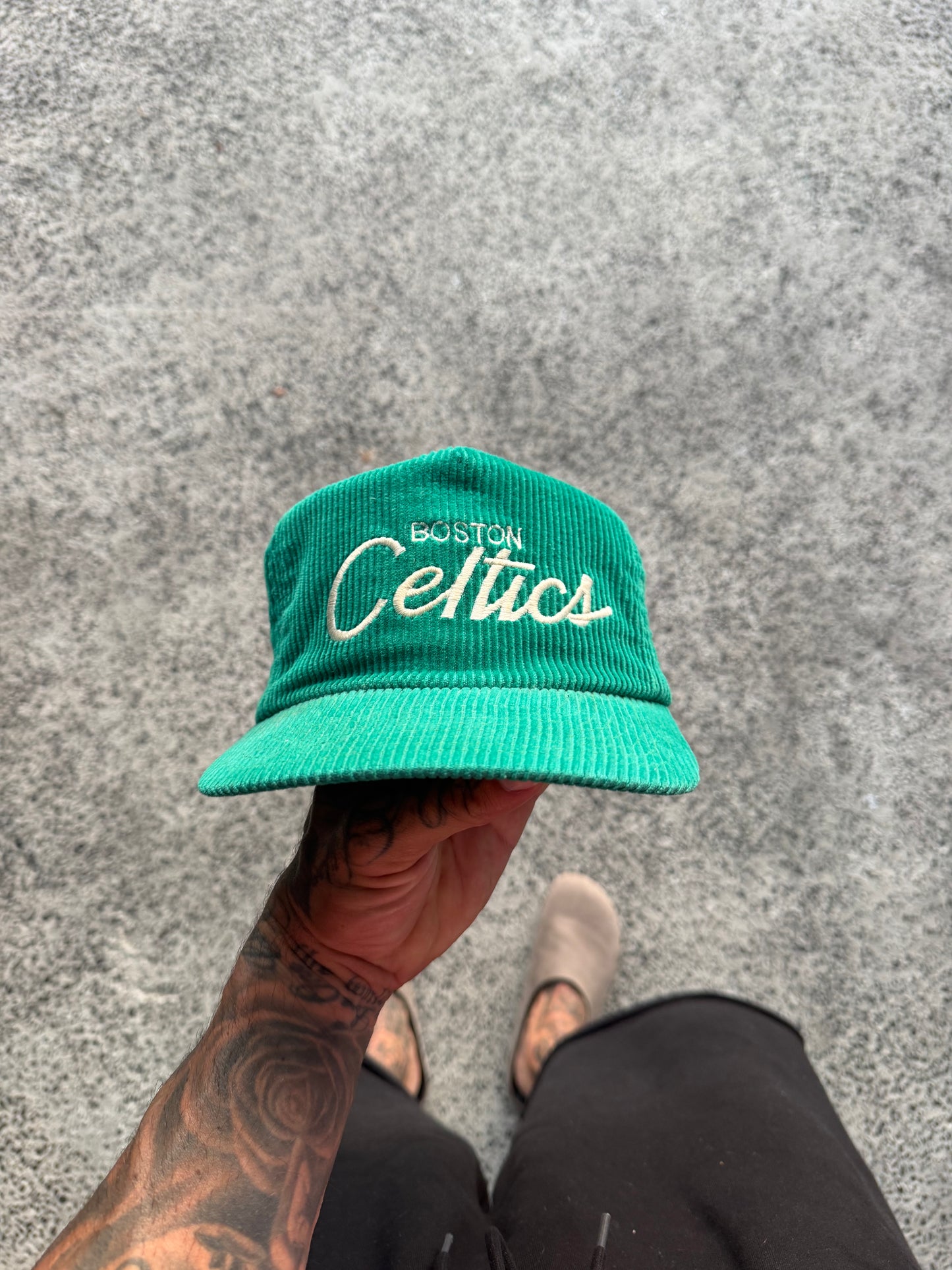 90s Celtics cord by sports specialities