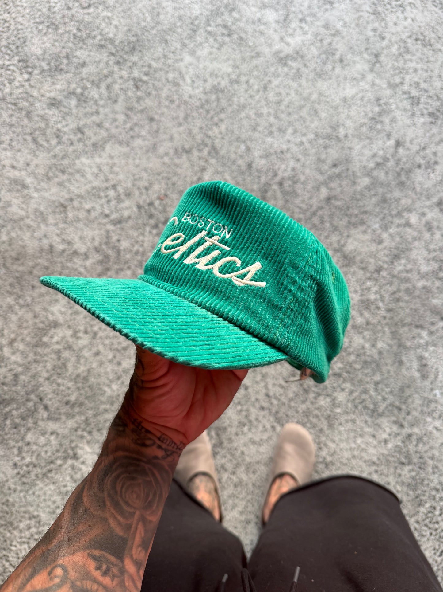 90s Celtics cord by sports specialities